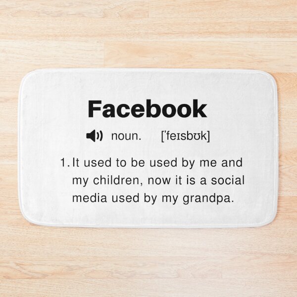 Item preview, Funny Facebook Definition designed and sold by Sleepy Cat Design.
