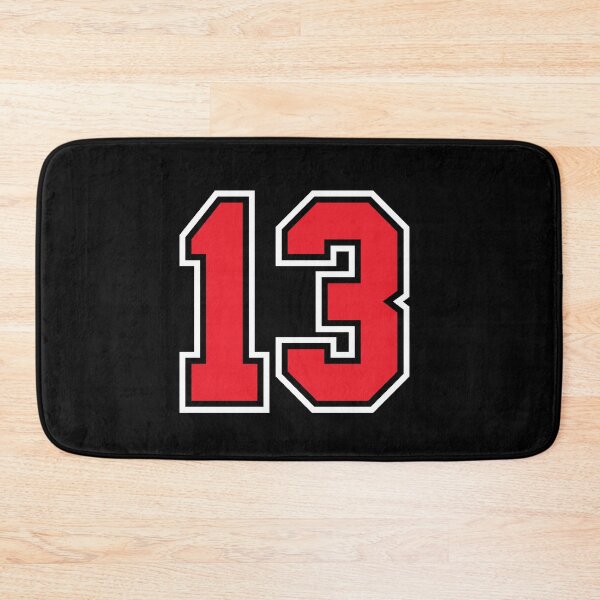 Item preview, 13 Black Red thirteen Number Jersey designed and sold by infrontofyou.