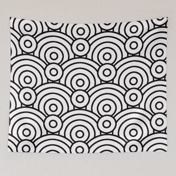 Item preview, Circle Pattern in White and Black Design 67 designed and sold by Artnigel.