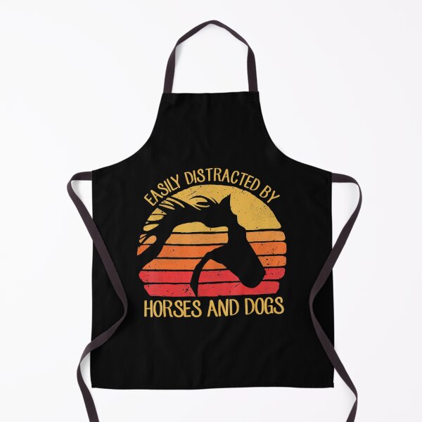 Item preview, Easily Distracted By Horses And Dogs Funny Horse Animal Lover designed and sold by EmilyPippin.