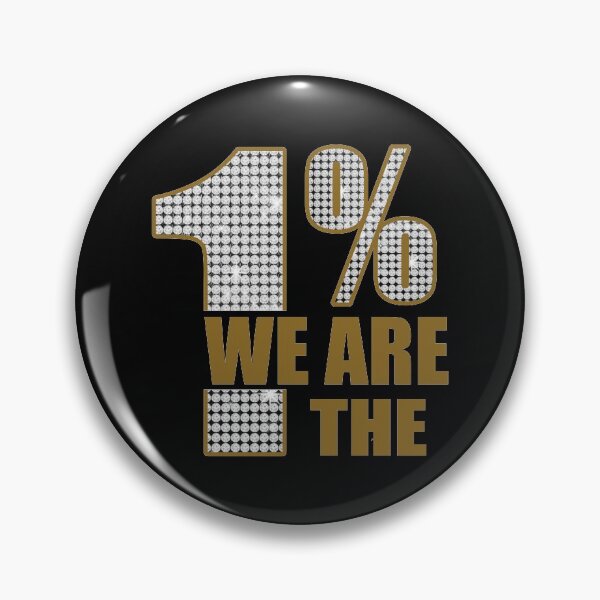 Item preview, We are the one percent; USA; designed and sold by StickerApe.