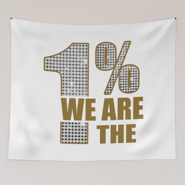 Item preview, We are the one percent; USA; designed and sold by StickerApe.