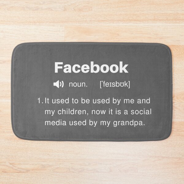 Item preview, Funny Facebook Definition designed and sold by Sleepy Cat Design.