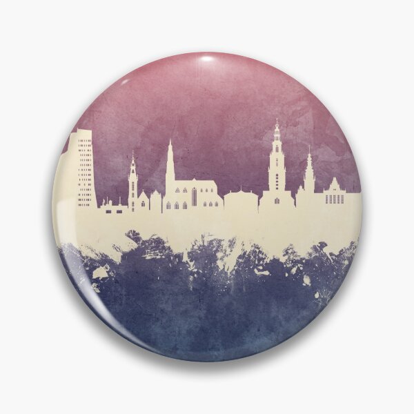 Item preview, Groningen The Netherlands Skyline designed and sold by ArtPrints.