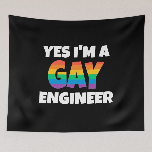 Item preview, Rainbow Gay Engineer designed and sold by razvigod.