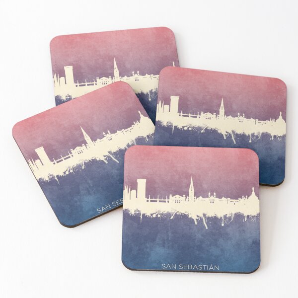 Item preview, San Sebastian Spain Skyline designed and sold by ArtPrints.