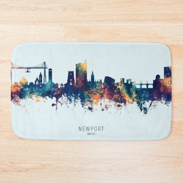 Item preview, Newport Wales Skyline designed and sold by ArtPrints.