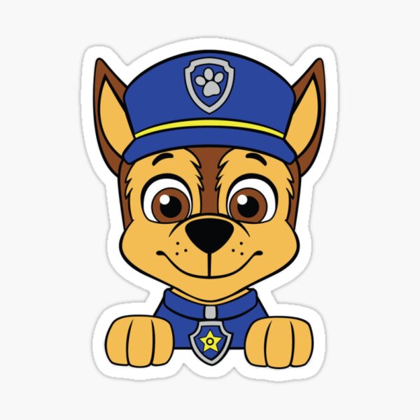 Paw Patrol Stickers Chase Skye Dogs Cartoon