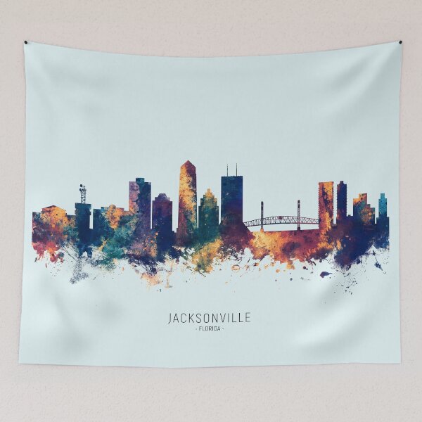 Item preview, Jacksonville Florida Skyline designed and sold by ArtPrints.