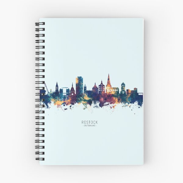 Item preview, Rostock Germany Skyline designed and sold by ArtPrints.