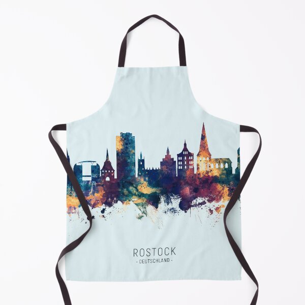 Item preview, Rostock Germany Skyline designed and sold by ArtPrints.