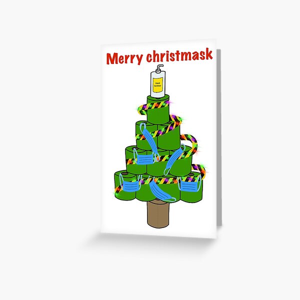 Funny Rude Christmas Cards Christmas Tree 2020 Christmas Card Lockdown Quarantine Christmas Lockdown Christmas Card 