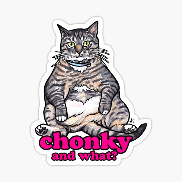 Chonky and what??? Sticker