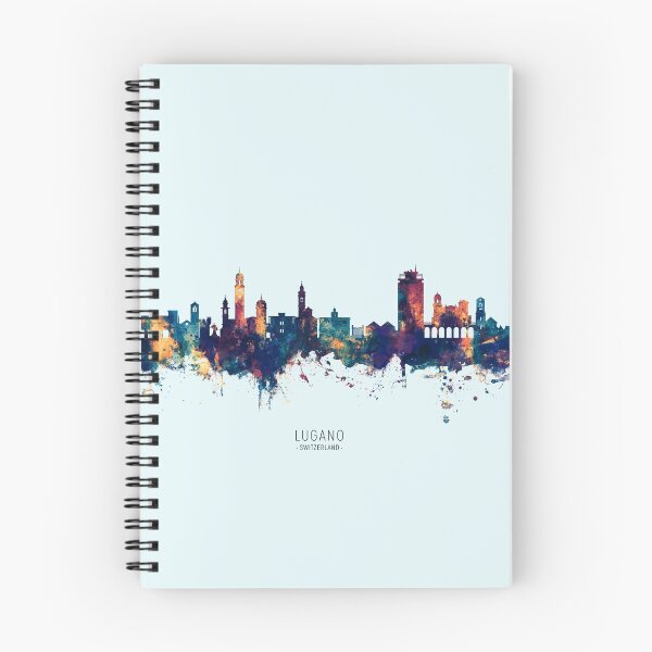 Item preview, Lugano Switzerland Skyline designed and sold by ArtPrints.
