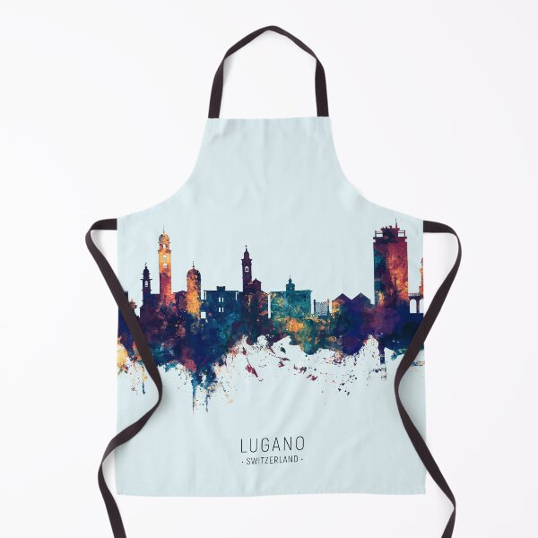 Item preview, Lugano Switzerland Skyline designed and sold by ArtPrints.