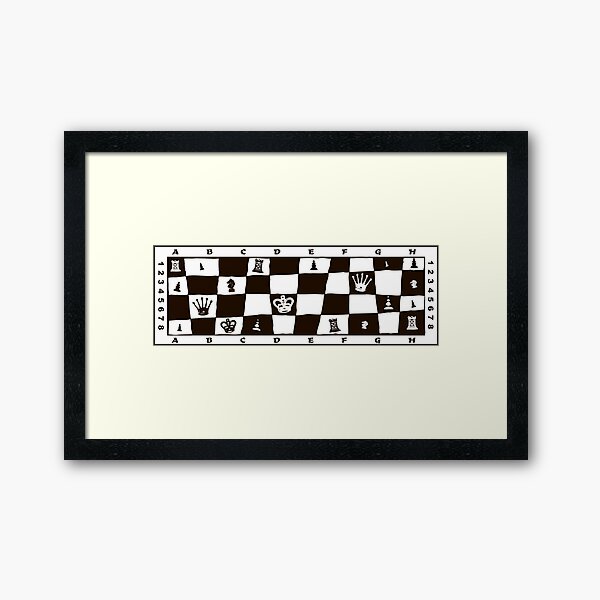 Black & White Chess Design. Best gift idea for chess lovers Framed Art Print