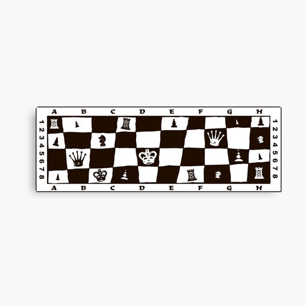 Black & White Chess Design. Best gift idea for chess lovers Canvas Print