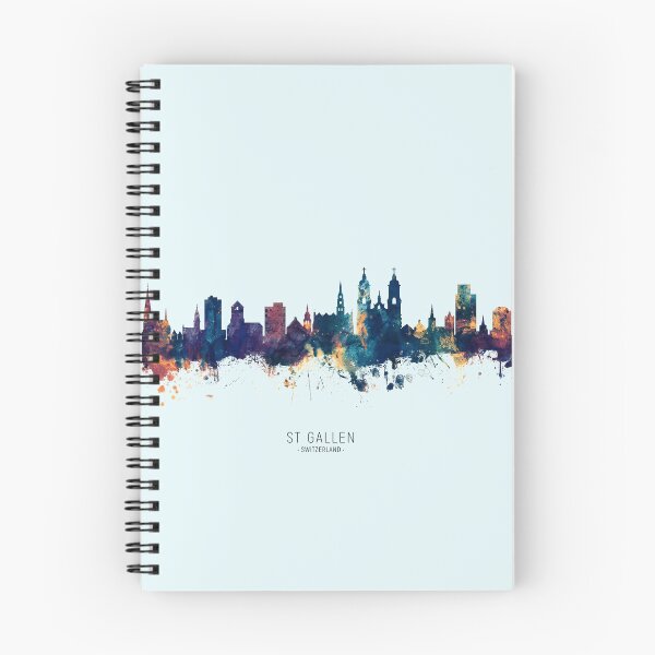 Item preview, St Gallen Switzerland Skyline designed and sold by ArtPrints.