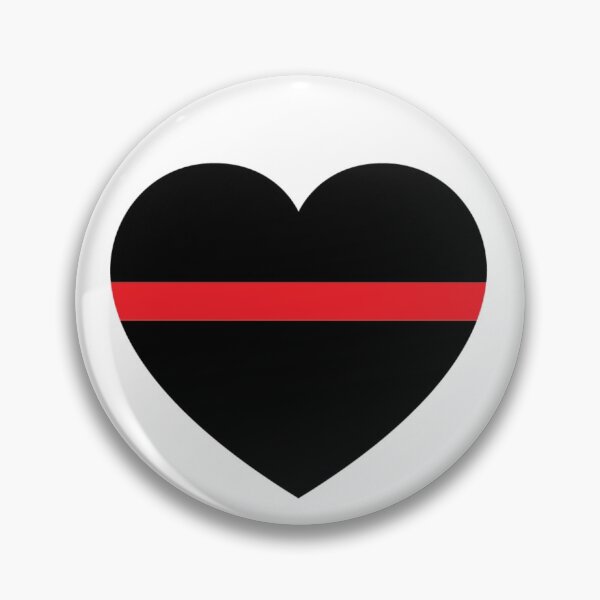 Item preview, Heart Thin Red Line - Fireman - Firefighter Support designed and sold by guzzoclothing.