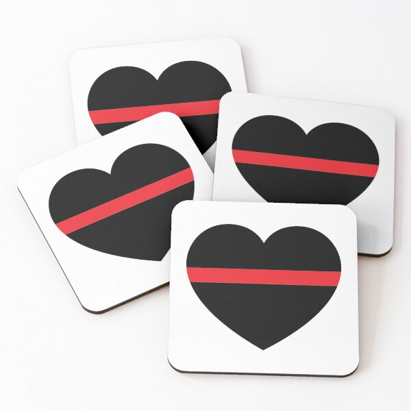 Item preview, Heart Thin Red Line - Fireman - Firefighter Support designed and sold by guzzoclothing.