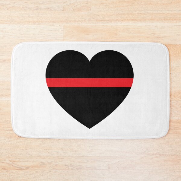 Item preview, Heart Thin Red Line - Fireman - Firefighter Support designed and sold by guzzoclothing.