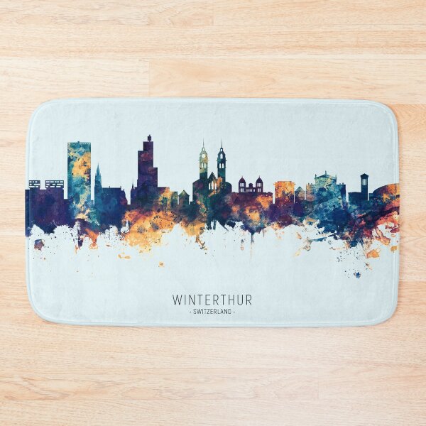 Item preview, Winterthur Switzerland Skyline designed and sold by ArtPrints.