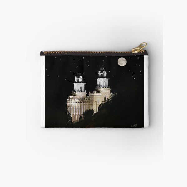Artikelvorschau, Manti Utah Tempel - Vollmond 20x16 entworfen und verkauft von Ken Fortie.