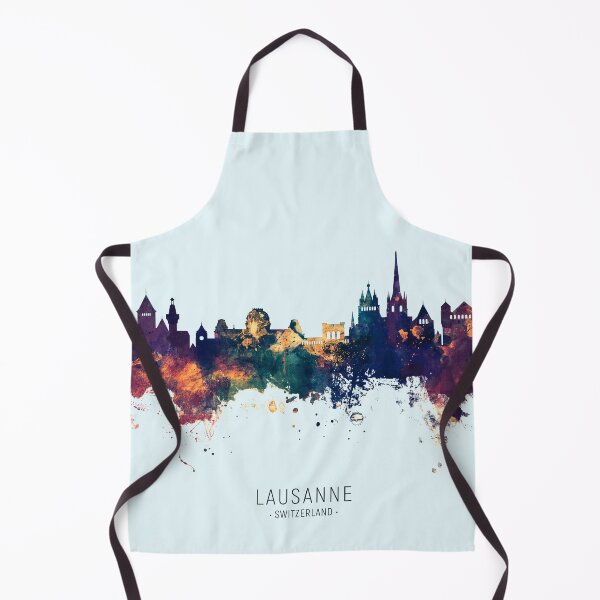 Item preview, Lausanne Switzerland Skyline designed and sold by ArtPrints.