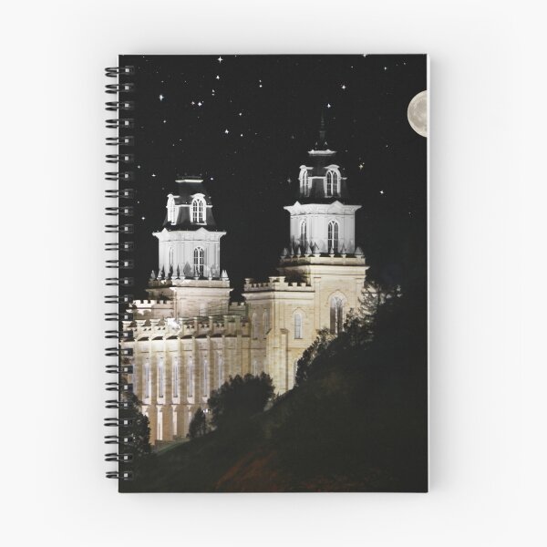Artikelvorschau, Manti Utah Tempel - Vollmond 20x16 entworfen und verkauft von Ken Fortie.