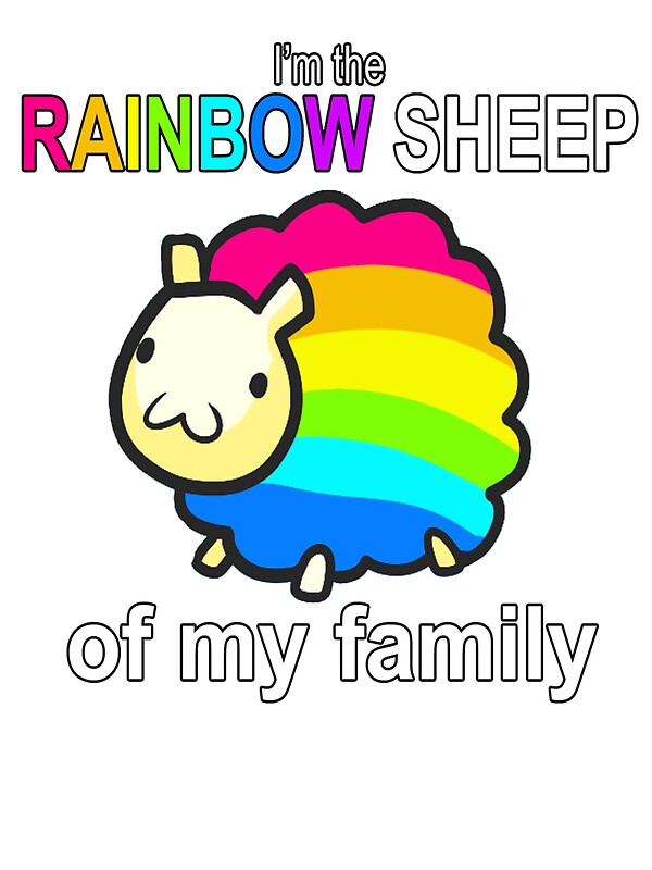 Rainbow Sheep Stickers By Dave Mckenna Redbubble 