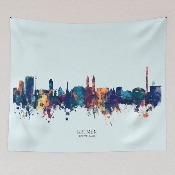 Artikelvorschau, Bremen Germany Skyline entworfen und verkauft von ArtPrints.