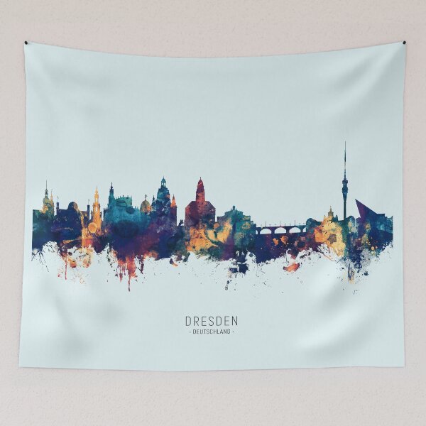 Artikelvorschau, Dresden Germany Skyline entworfen und verkauft von ArtPrints.