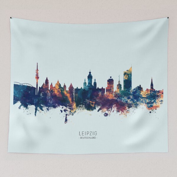 Item preview, Leipzig Germany Skyline designed and sold by ArtPrints.