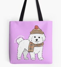 Bichon Freezing! Tote Bag