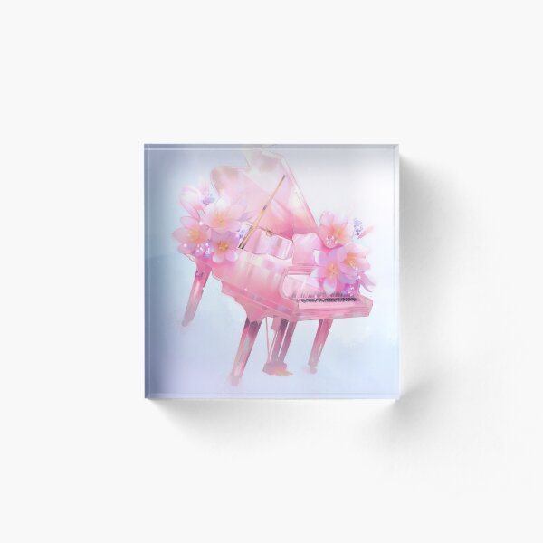 Glass Piano Acrylic Block