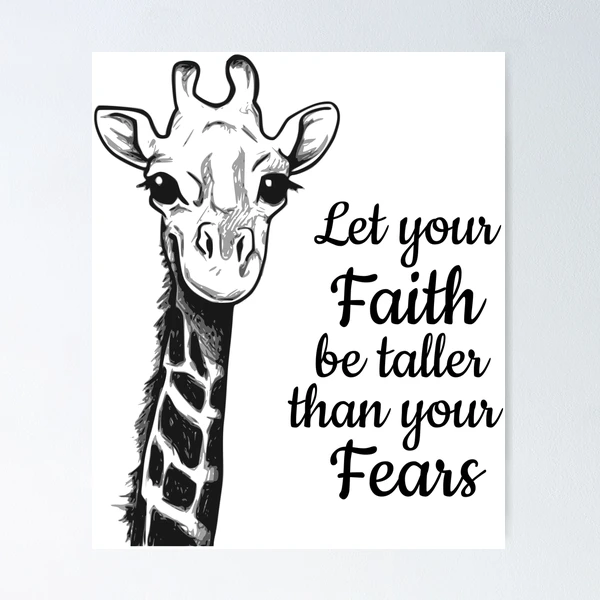 Let Your Faith Be Bigger Than Your Fear Letrero De Chapa De Metal