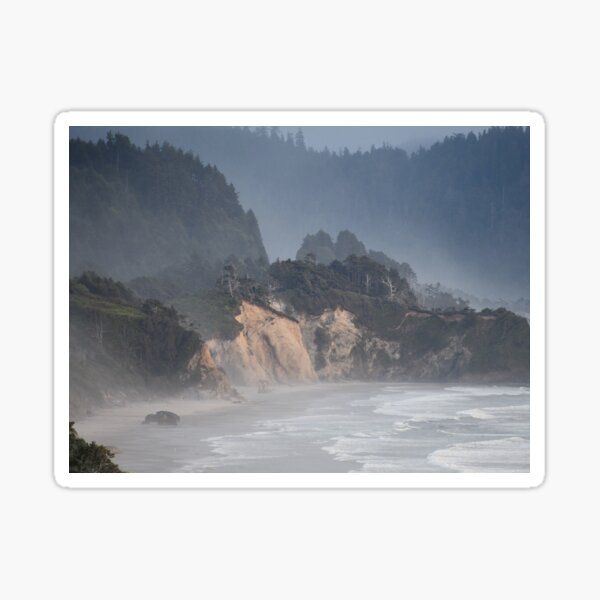 Forested Coastline Sticker