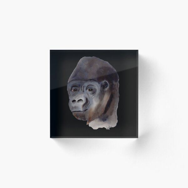 Kind Gorilla Acrylic Block