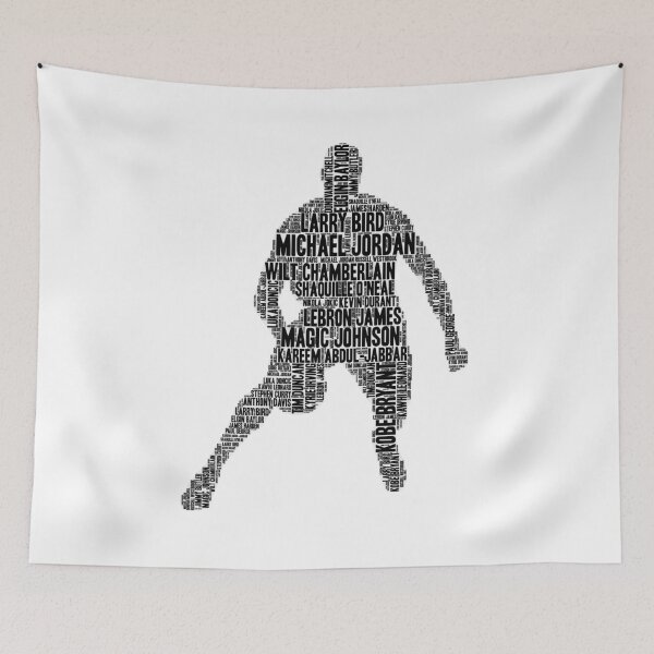 Item preview, basketball typography poster designed and sold by rashadat.
