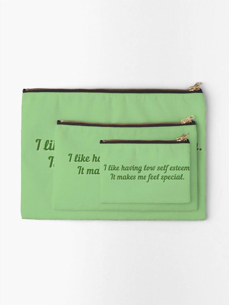 Alternate view of I Like Having Low Self Esteem - Daria Design Zipper Pouch