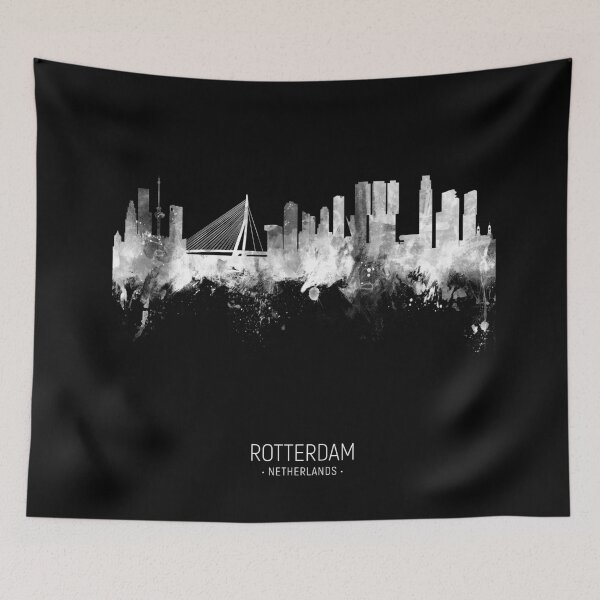 Item preview, Rotterdam The Netherlands Skyline designed and sold by ArtPrints.