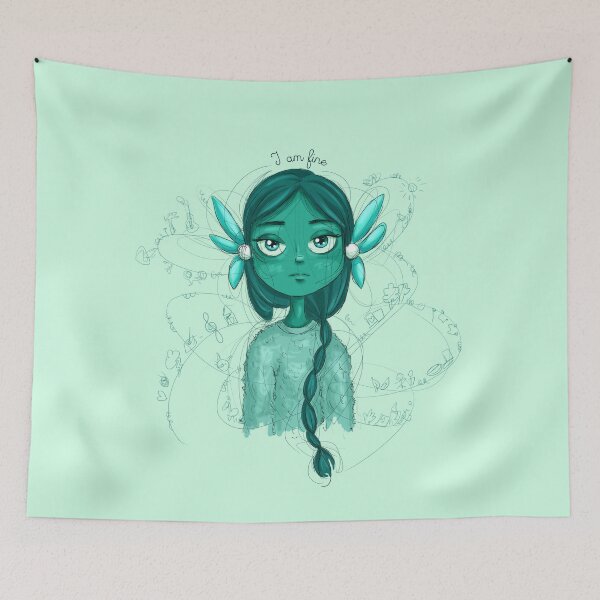 Item preview, I am fine, just overthinking designed and sold by Asperger-illu.