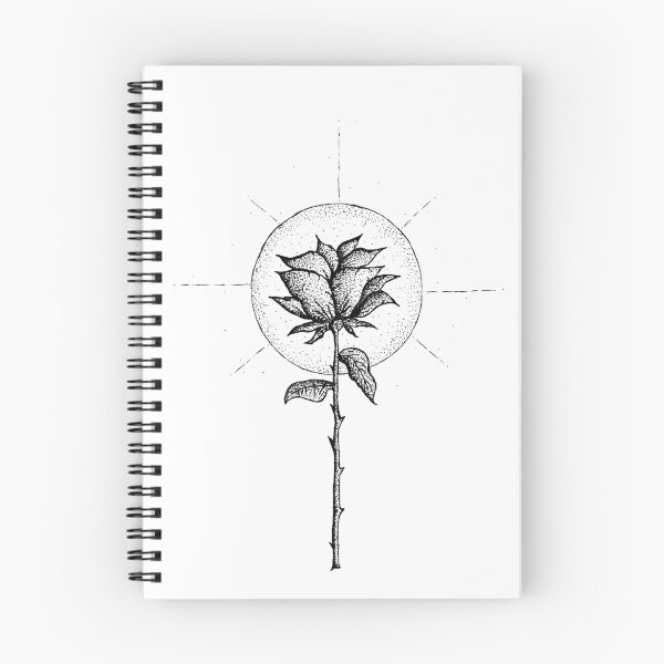 Item preview, Sun Rose, dotwork rose design, blackart tattoo designed and sold by VasilisLam.