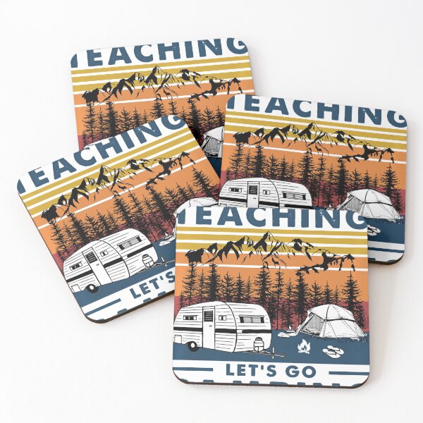 Item preview, I'm Done Teaching Let Go Camping Vintage Teacher Camping designed and sold by Turnershophot.