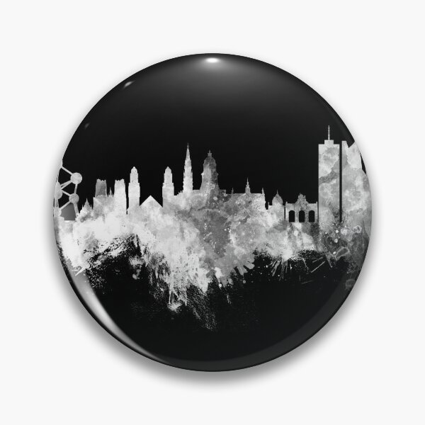 Item preview, Brussels Belgium Skyline designed and sold by ArtPrints.