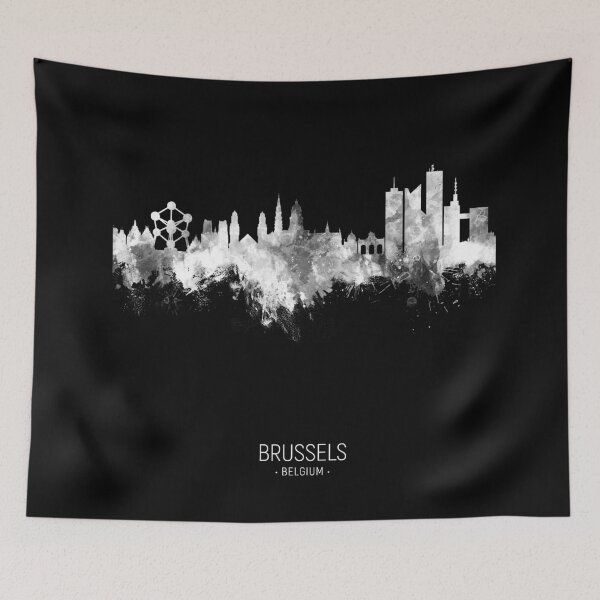 Item preview, Brussels Belgium Skyline designed and sold by ArtPrints.