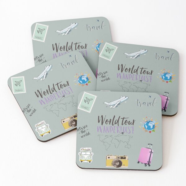 Item preview, world tour for wanderlust designed and sold by The Pattern Artist.
