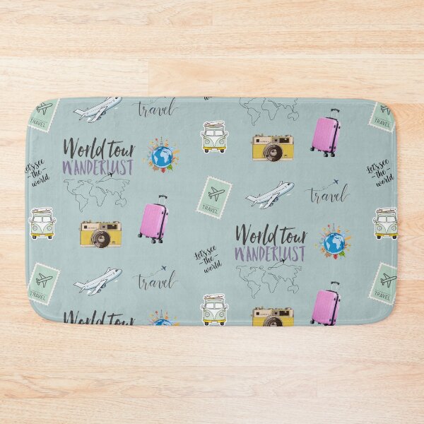 Item preview, world tour for wanderlust designed and sold by The Pattern Artist.