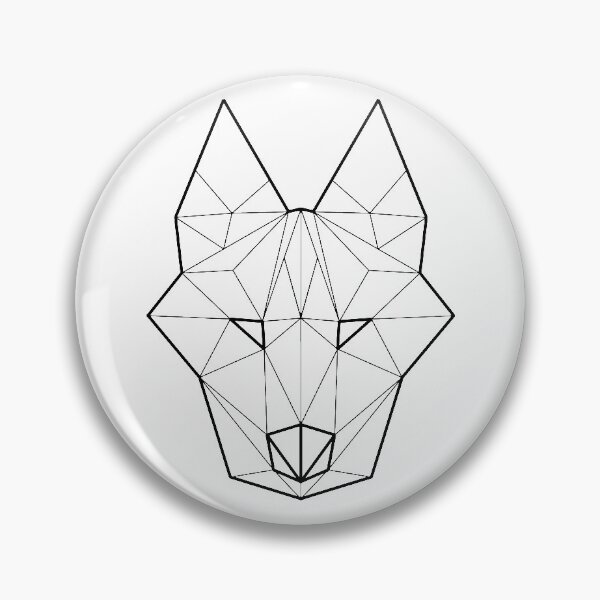 Item preview, Low poly wolf - black and white designed and sold by trivella.