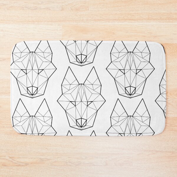 Item preview, Low poly wolf - black and white designed and sold by trivella.